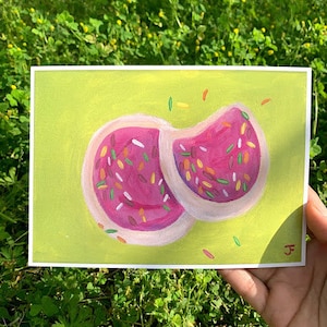 Soft Cookies with Pink Frosting Art Print