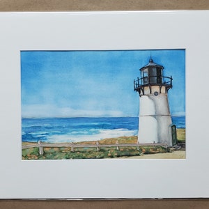 lighthouse painting, lighthouse art, beach art, beach painting, Pt. Montara