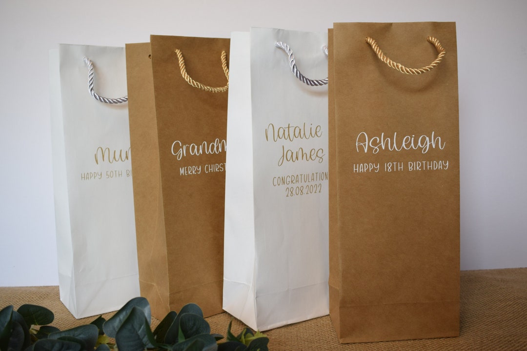 Personalised Wine Bags Etsy UK