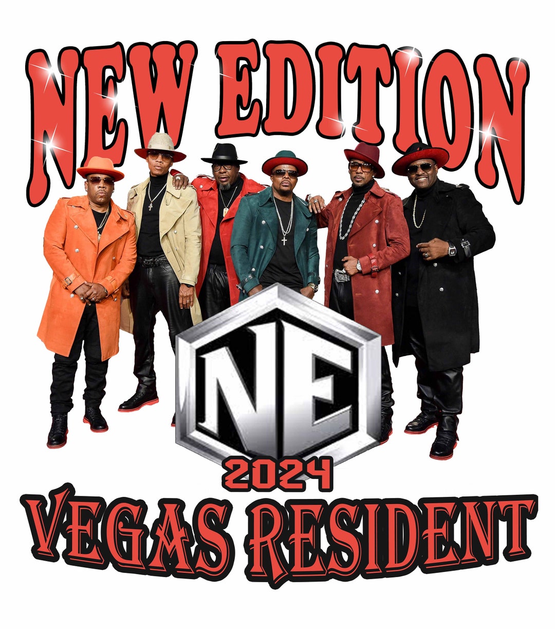 New Edition Vegas Resident 2024 Design 2 PNG Vector Tshirts Png.300dpi