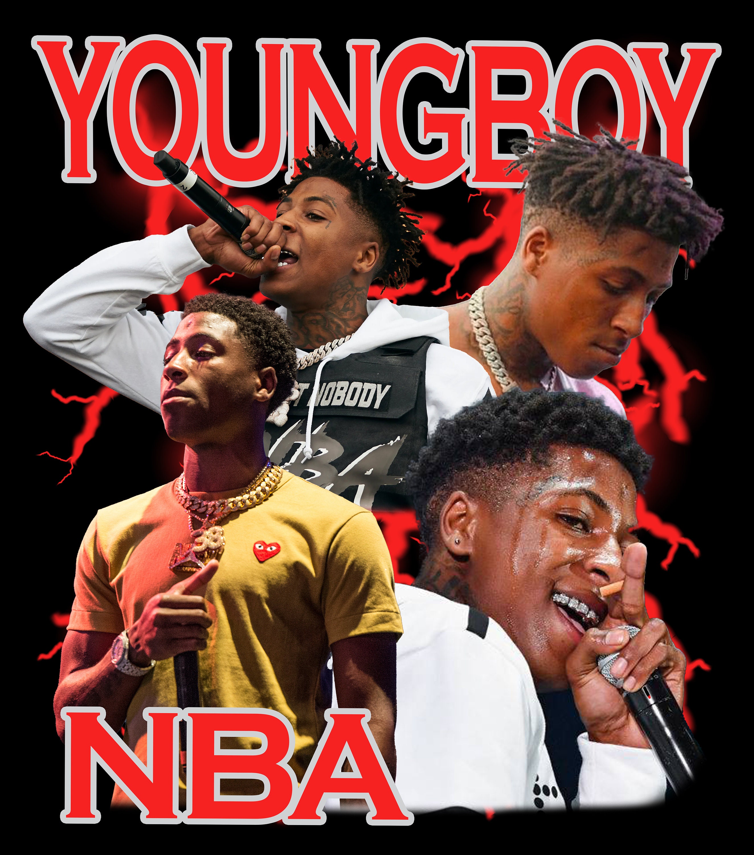 NBA Youngboy graphic t shirt - Limotees