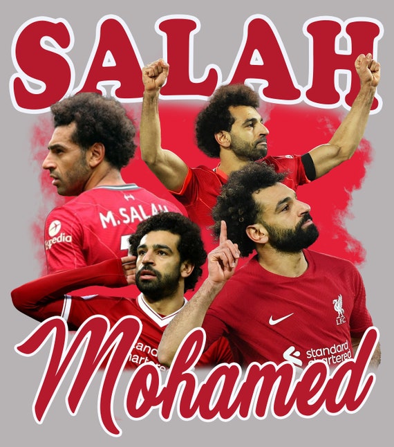 Mohamed Salah T-shirt Bootleg T-shirt PNG Printable - Etsy