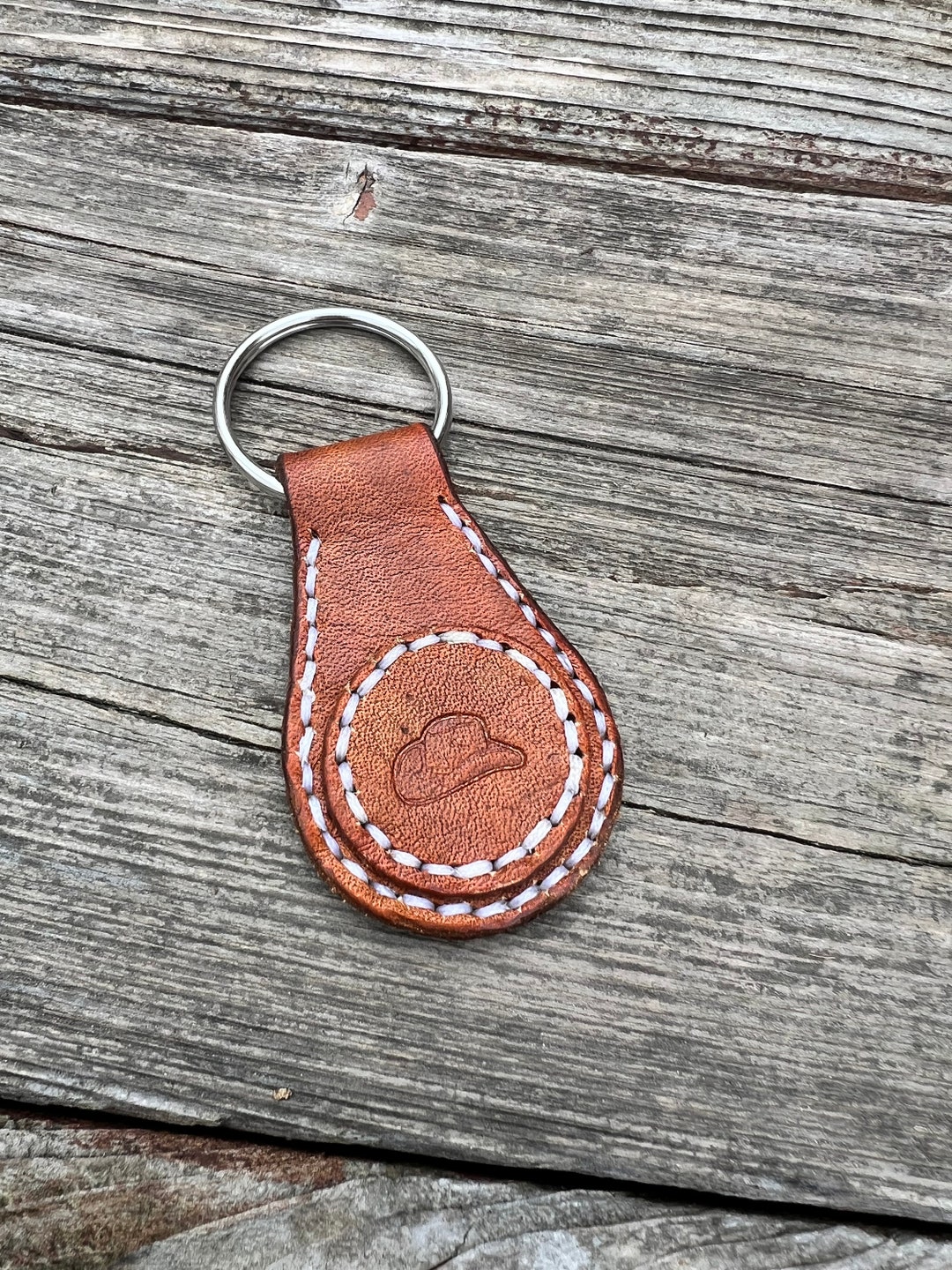 Cowboy Hat Keychain - Etsy