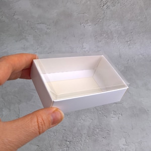 9,5x6x3cm sizes 3.5&#39;&#39;X2.4&#39;&#39;X1.2&#39;&#39; 10 pcs Cardboard box with clear lid, Wedding favor box, Unique Favor Box, Perfect Gift Box, Candy Box