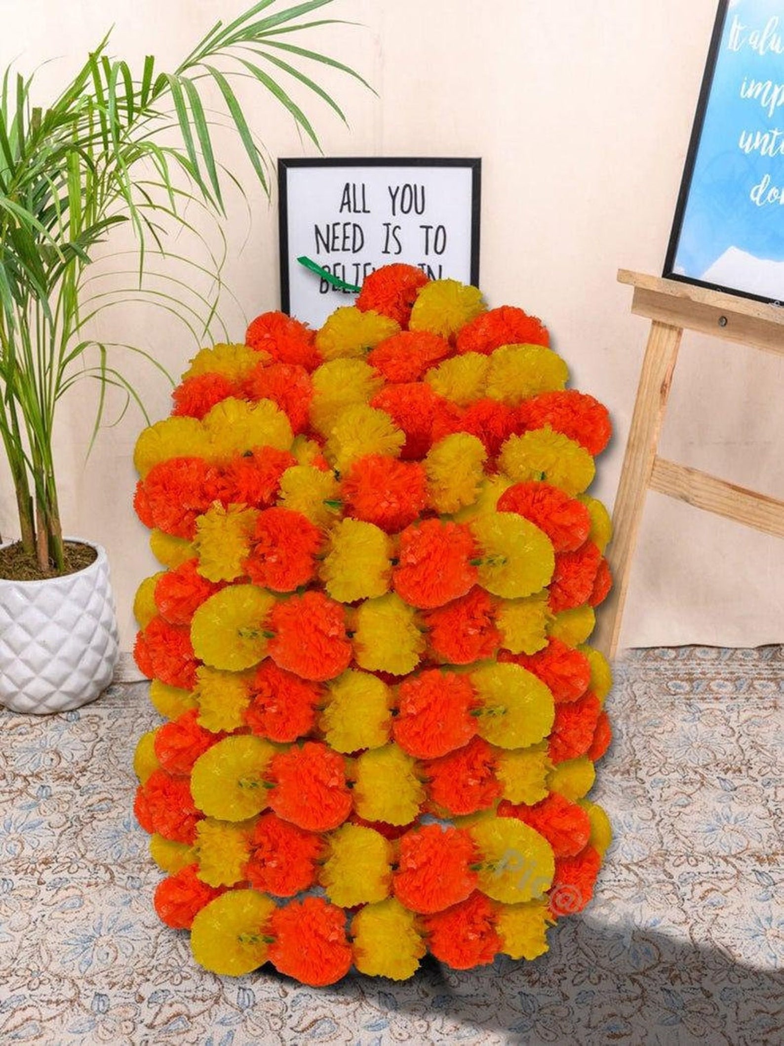 Indian Marigold Indian Garlands Marigold Garland Wedding Etsy