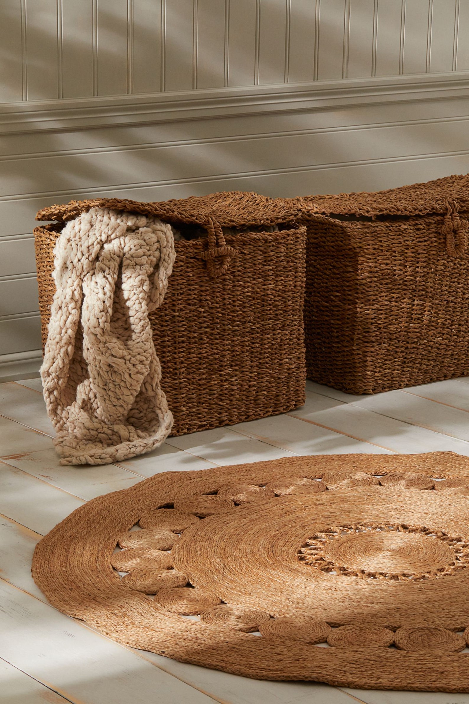 Round Jute Floor Mat Etsy