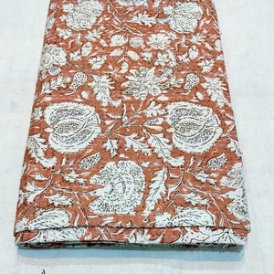 Indian Handmade Cotton Printed Kantha Quilt 90x108