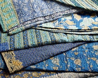 Kantha Quilts | Kantha Decken | Baumwolle Bedruckte Überwürfe | Boho Decken | Handgemachte Quilts | Kantha wirft | Indische Quilts | Quilts