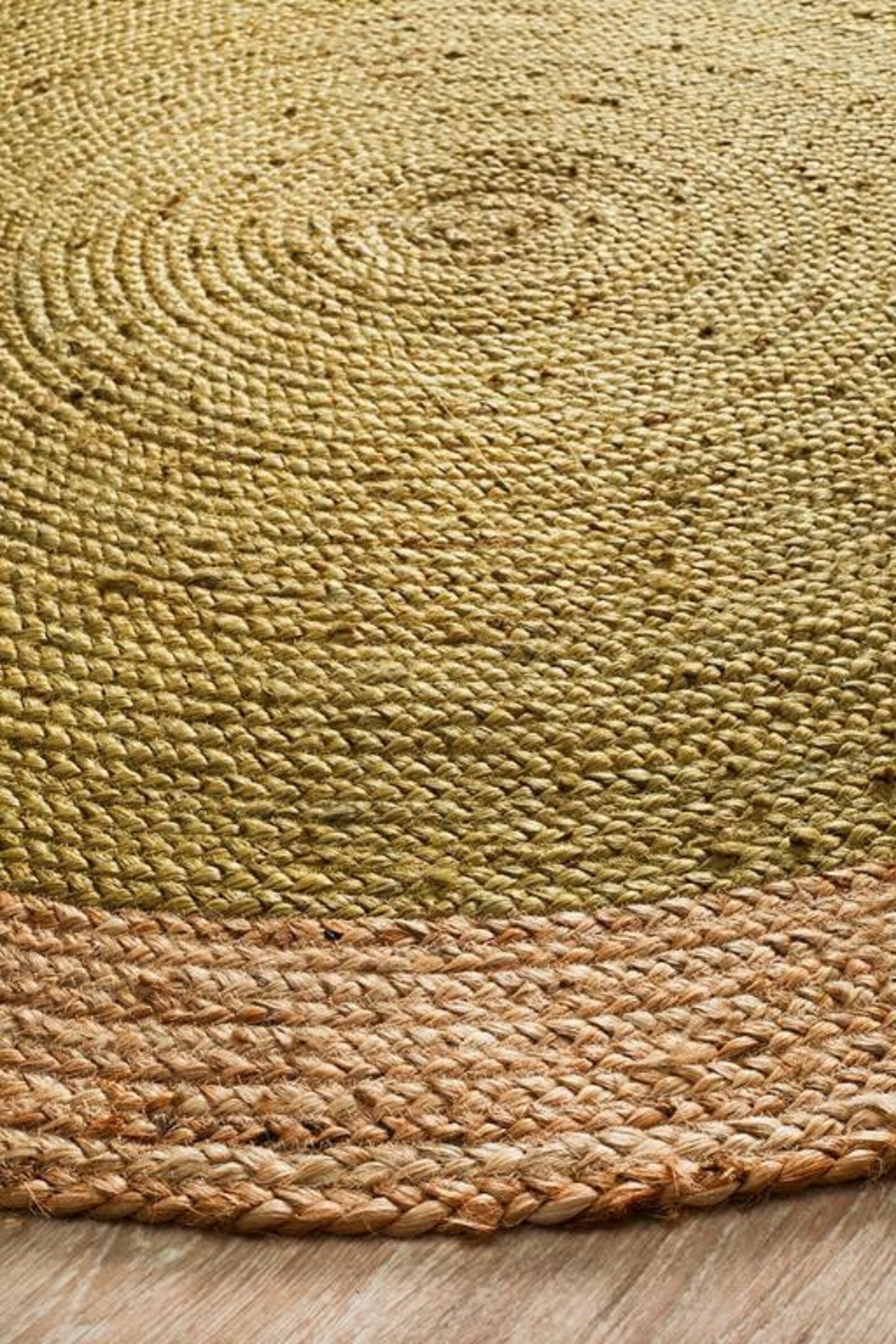 Round Jute Rug Handwoven Round Yellow Rug Handmade Ethnic Etsy