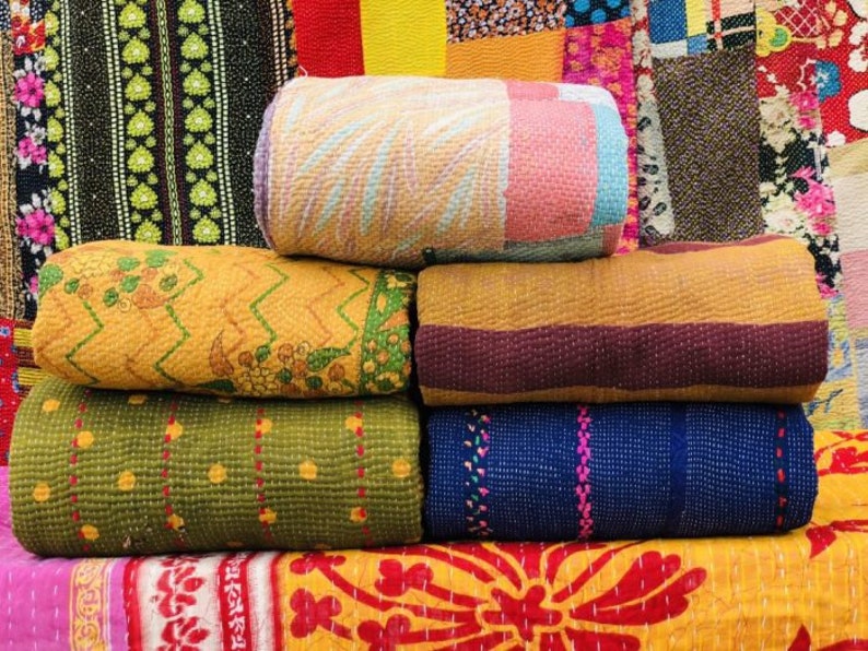 All Purpose Kantha Blankets Etsy