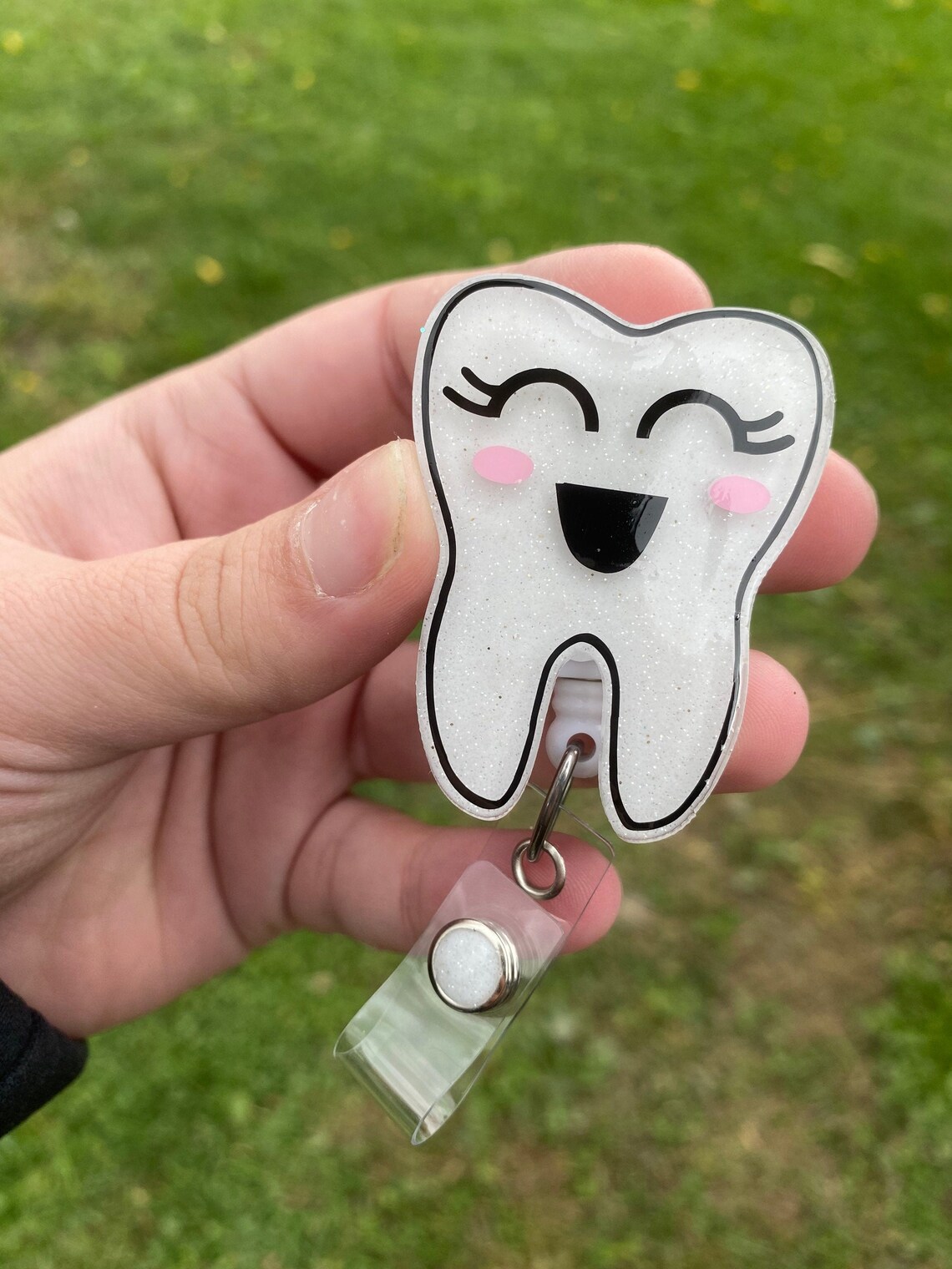 Tooth Badge Reel Dental Badge Reel Dentist Gifts Gifts Etsy