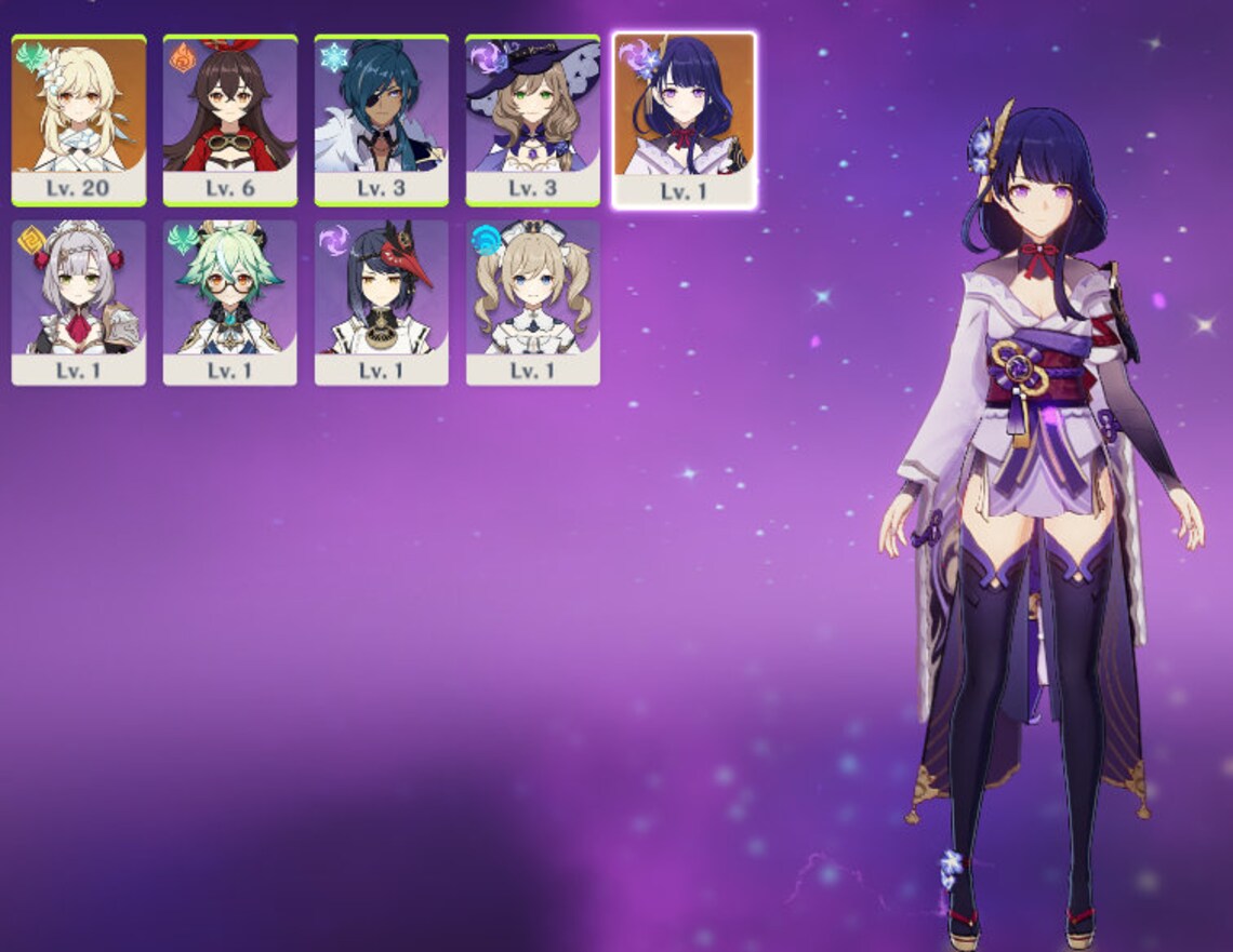 Raiden Shogun // EU // Genshin impact account Etsy