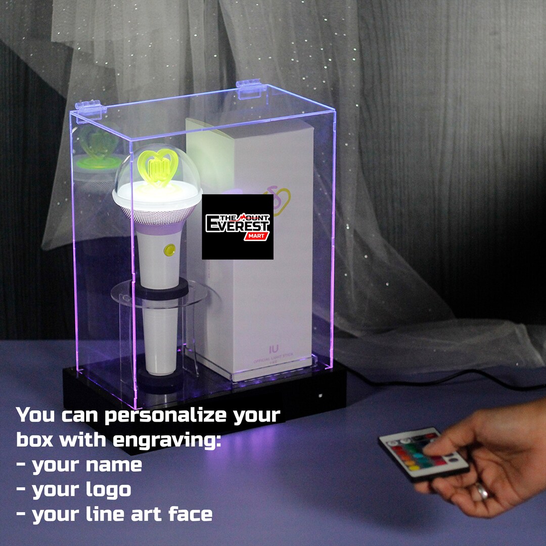 Lightstick Display Case Acrylic Material With RGB Lamp Rack Etsy
