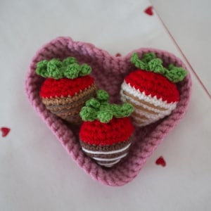 Crocheted Chocolate Covered Strawberries
