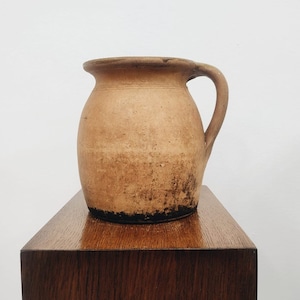 Vintage Earthenware Vessel | Pottery Pitcher Plant | Pottery | Wabi Sabi | Eartenhware | Croatia | 1920s |