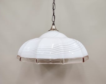 Vintage Murano Glas Kronleuchter | Deckenlampe | Hängelampe | Jugoslawien | 1980er jahre |