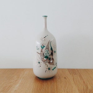 Vintage Handbemalte Keramik Vase | Ceramica La Maga | S. Stefano C. | | Italien | 80er jahre