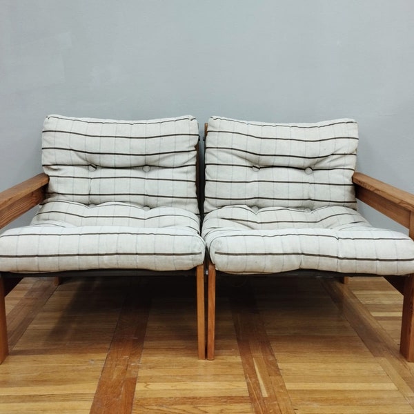 Mid-Century Zweisitzer-Sofa | Retro-Sessel | Skandinavisches Design | 1970er Jahre |