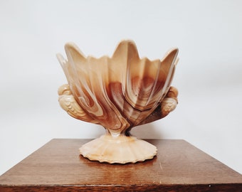 Art Deco Glass Bowl | Vintage STS Abel Zagreb | Pressed Glass Bowl | Two Pigeons - Handle Details | Yugoslavia | 30s |
