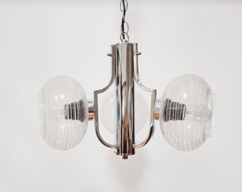 Space Age Chandelier | Sputnik | Atomic Light Fixture | Ceiling Light | Yugoslavia | 70s |