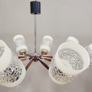 Mid-century Modern Chandelier | Spider Chandelier | Eight Arm Chandelier | Yugoslavia | 60s |
