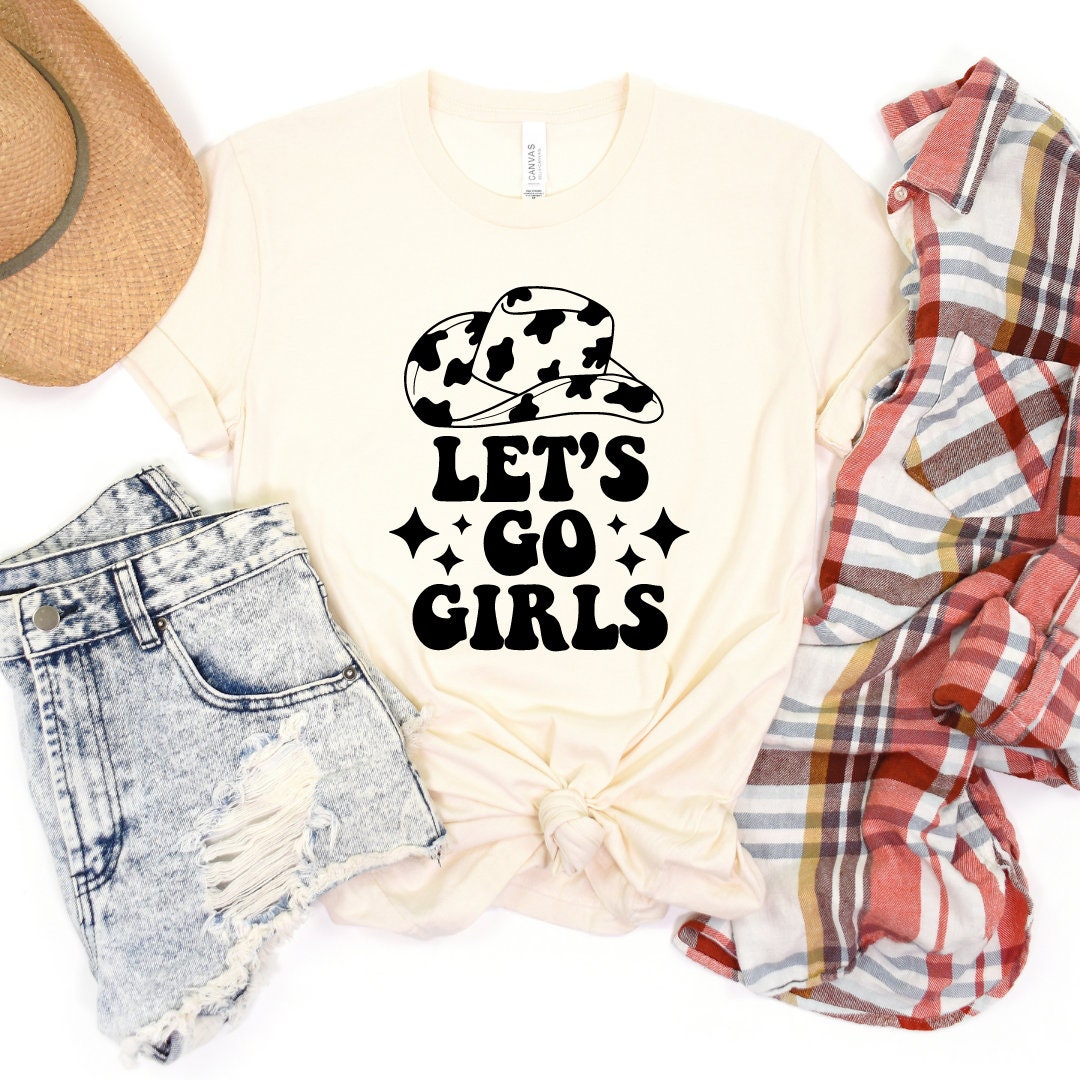 Lets Go Girls Lets Go Girls Tee Girls Trip Tee Girls Night | Etsy