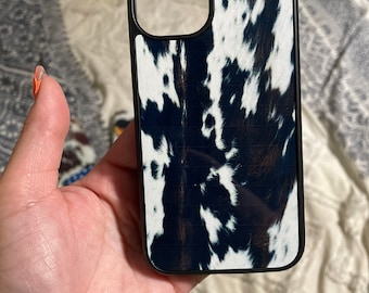 Cowhide phone case|cowprint phone case|western phone case| cowgirl