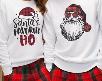 Funny Christmas Sweatshirt | Santa's Favorite Ho, Holiday Gift