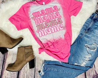 mama valentines shirt|mama bleached shirt| valentines day bleached shirt|mama valentine| bleached valentines|