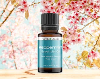 Viva Doria 100% Pure Northwest Peppermint Essential Oil, Undiluted, Food Grade, Steam Distilled, Made in USA,