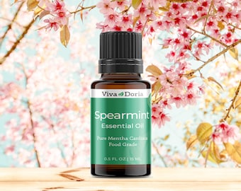 Viva Doria 100% Pure Spearmint Essential Oil, Undiluted, Food Grade, High Quality Spearmint Oil