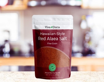 Viva Doria Hawaiian Red Alaea Sea Salt, Fine Grain, 2 lb (907 g)