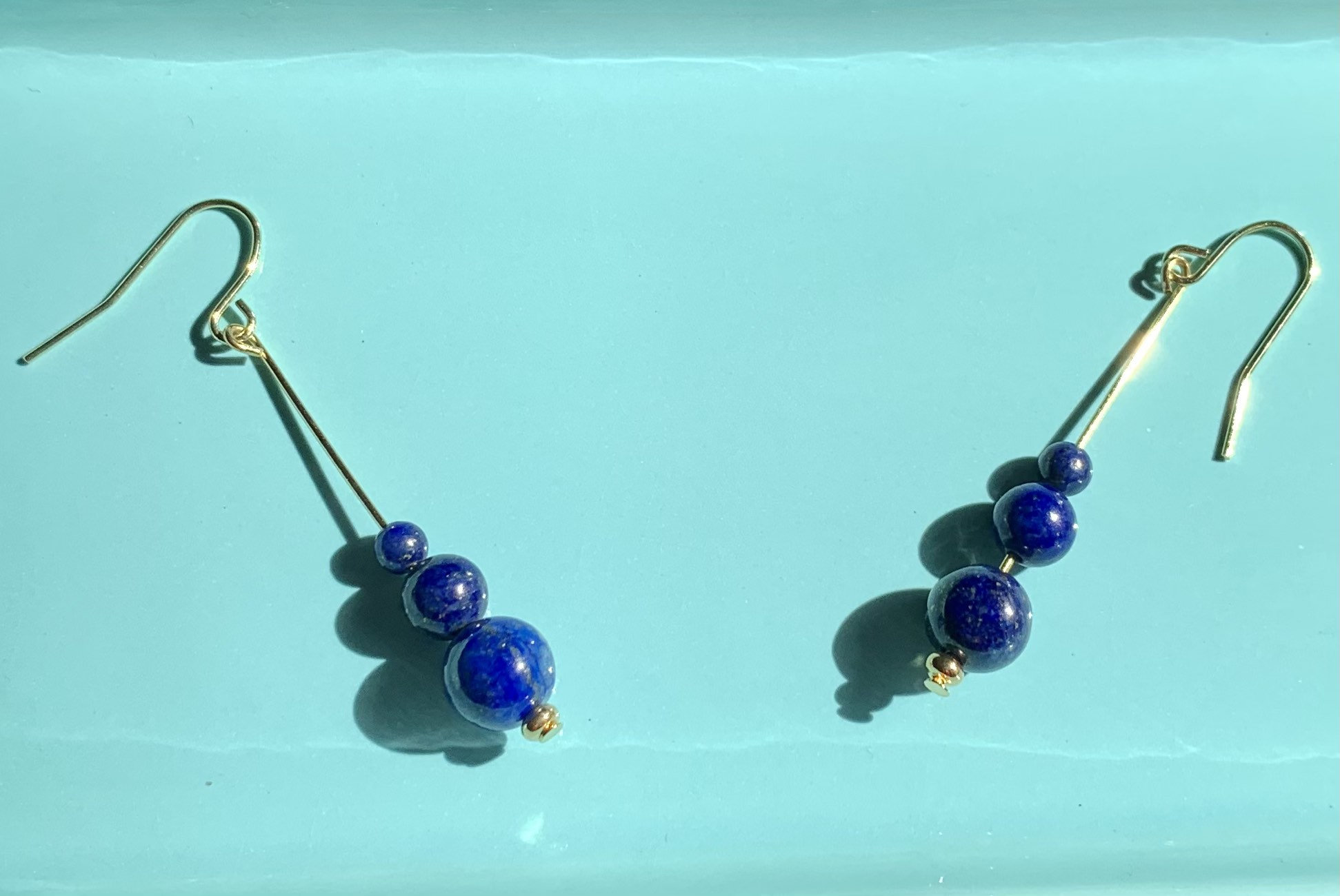 Lapis Lazuli Earrings Gold Earrings Lapis Lazuli Gold - Etsy UK