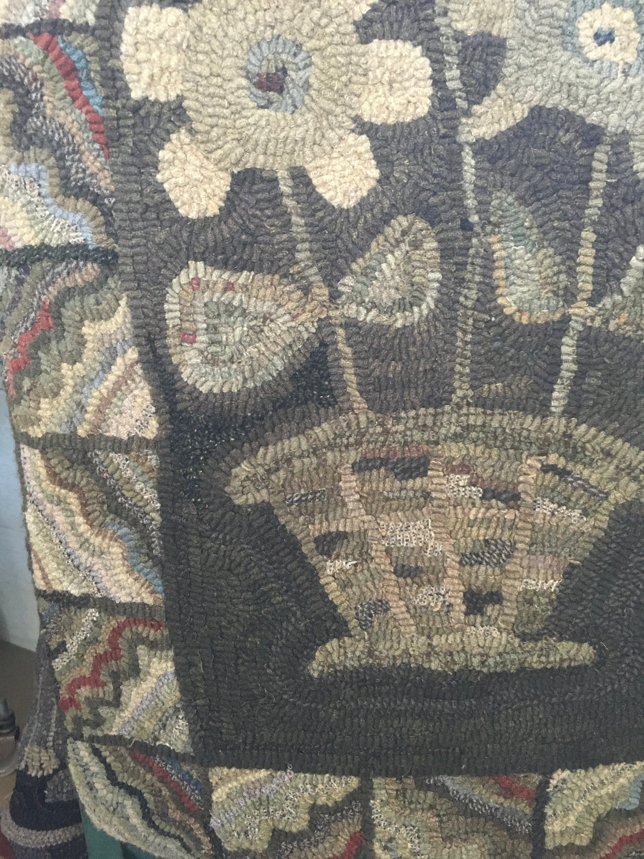 Basket Runner 20x60 rug hooking pattern Etsy