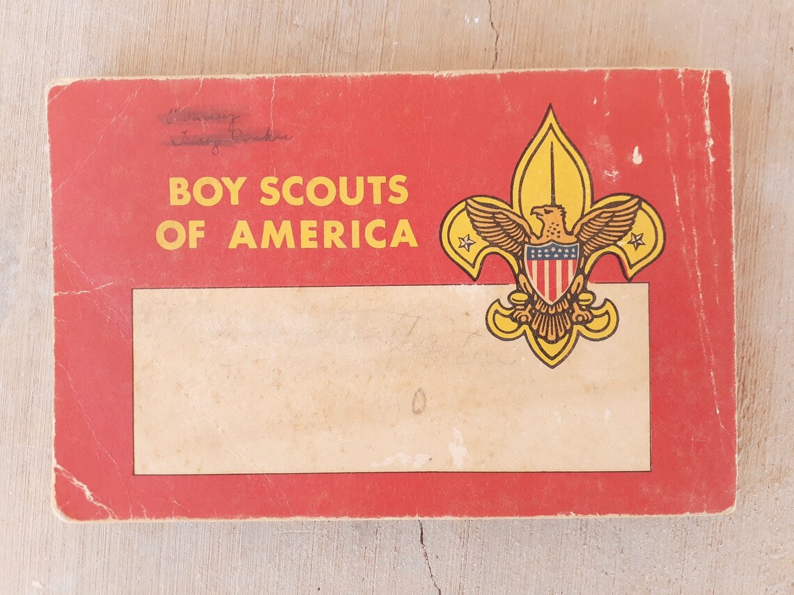 Boy Scout Book Vintage Boy Scout Handbook 1969 Red Cover Etsy