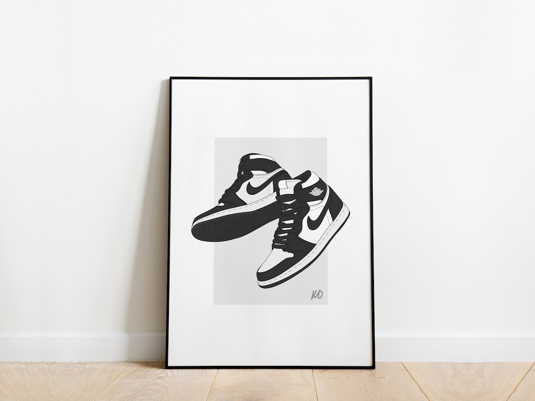 Black and white nike retro clearance