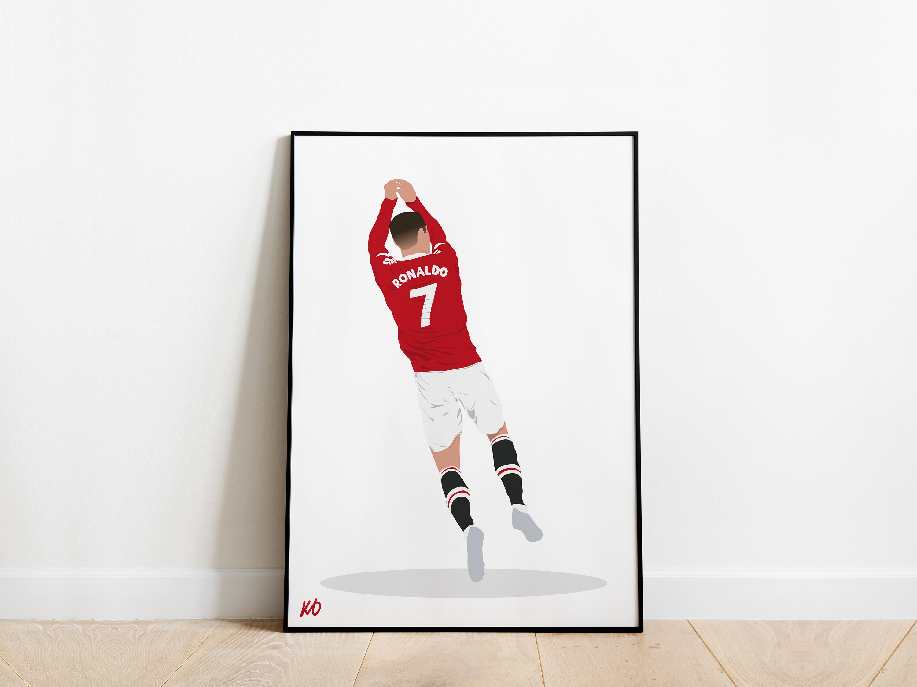Cristiano Ronaldo CR7 Celebration Manchester United Football - Etsy