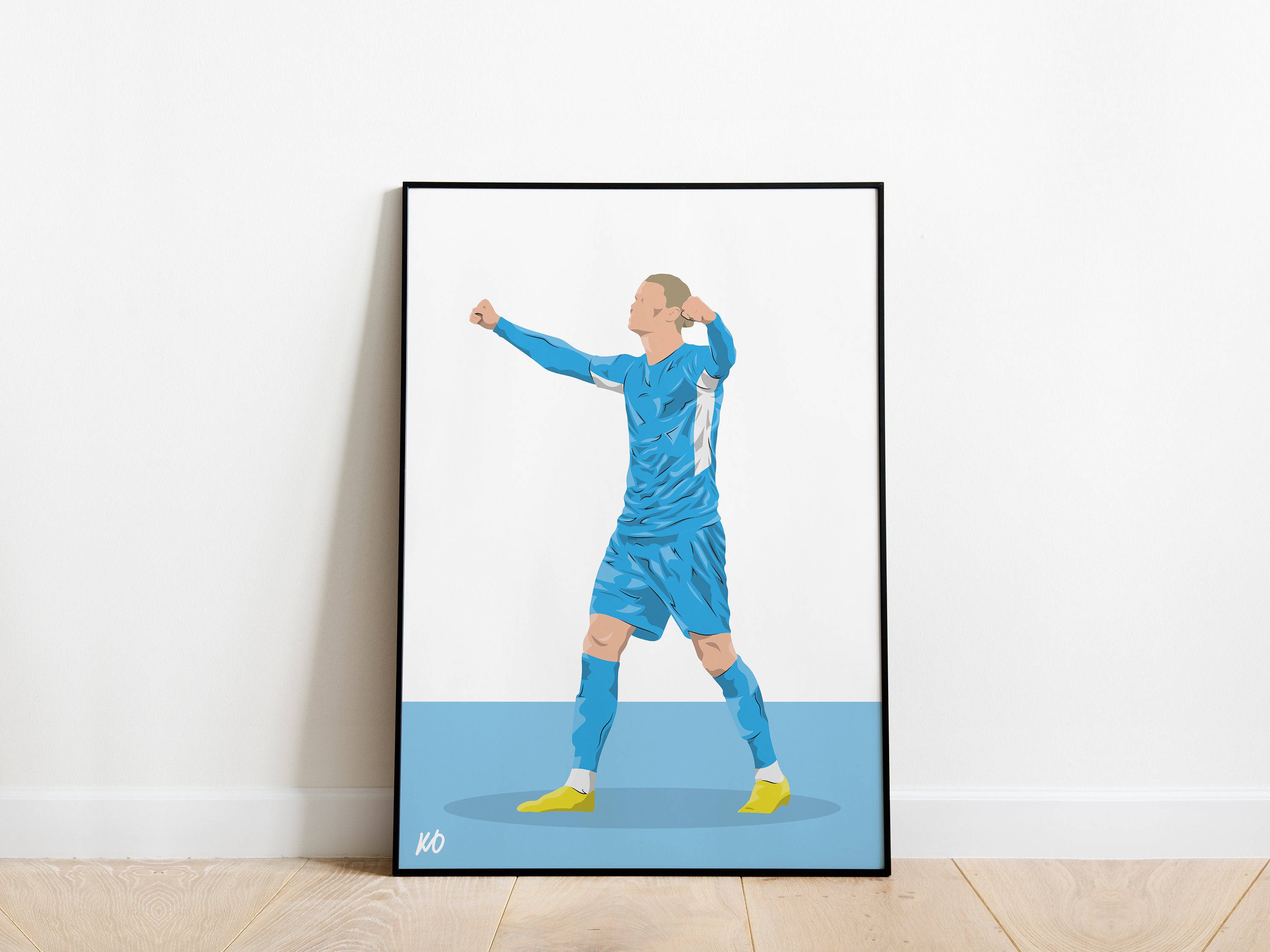 Erling Haaland Man City Football Poster Print A3 / A4 / A5 Wall Art,  Office, Bedroom - Etsy