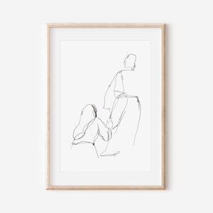 Frau geheilt, Frau geheilt durch Jesus, Frau berührt Jesus, Digitaldruck, Bibel minimalistische Kunst