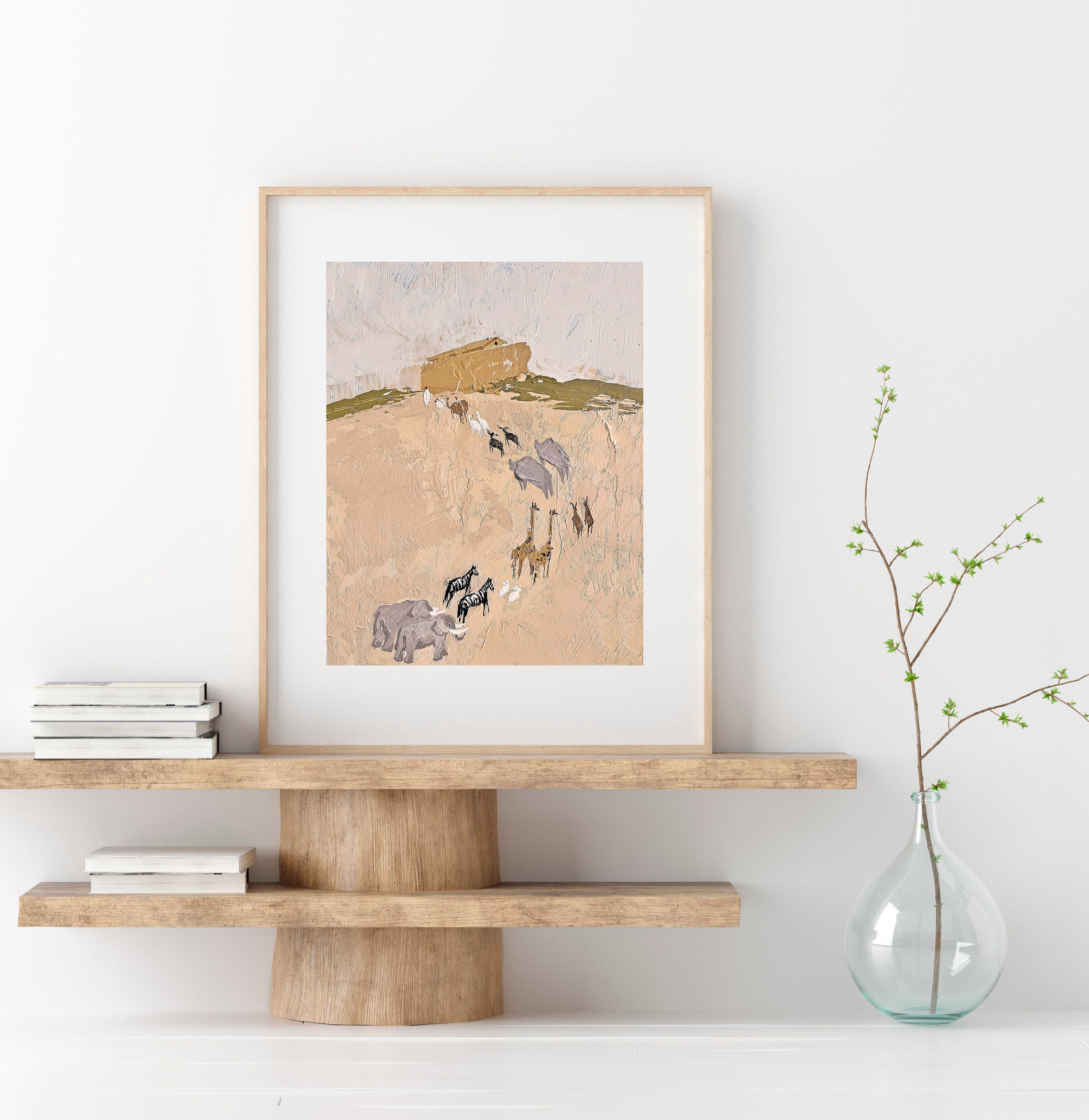 Noah's Ark Print, Noah's Ark Craft, Christian Poster, Printable Bible ...