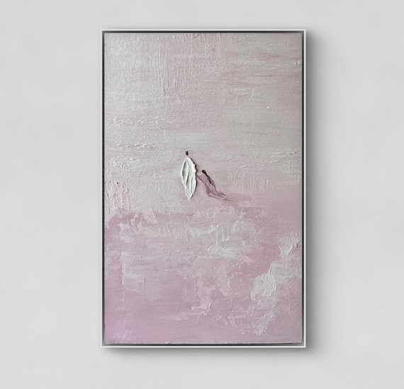 Woman Touches Jesus Painting, Christian Home Decor, Original Canvas Art