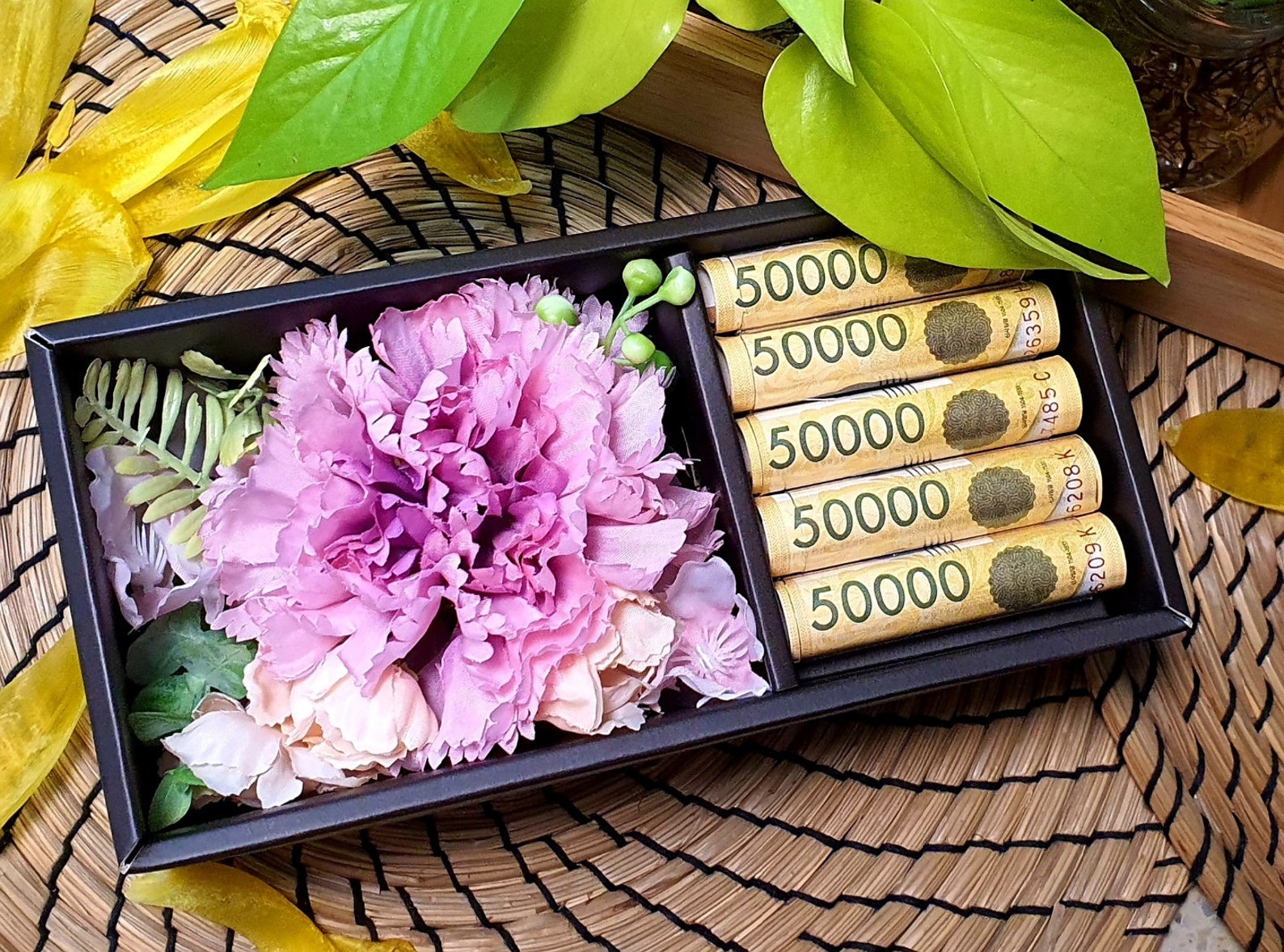 Flower money box Etsy