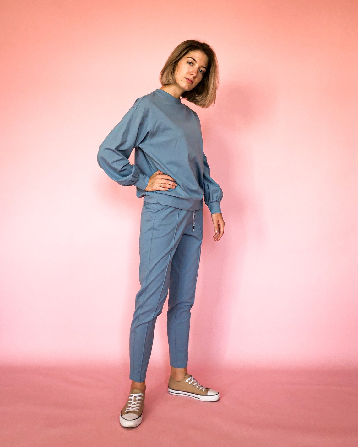 High Waisted Bananas Pants Sports Pants Etsy