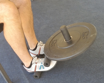 Barra elevadora tibial 3 en 1 con discos olímpicos de 2" / Barra tibial para rehabilitación de la periostitis tibial / Herramienta de entrenamiento para ejercicios de piernas