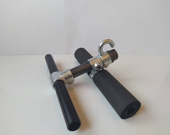 Barra de elevación tibial con gancho para máquinas de cable, bandas de resistencia y pesas olímpicas. Rehabilitación de la periostitis tibial. Entrenamiento del tibial anterior.