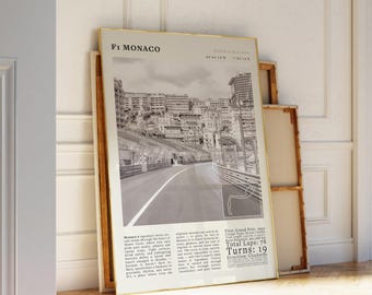 Monaco F1 Print | Monte Carlo Racing Poster (Digital Download)