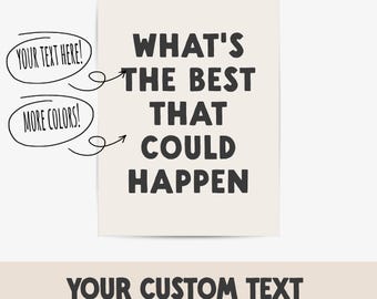 Poster con citazione personalizzata / Stampa tipografica con font retrò