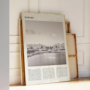Druckbares Neapel Florida Poster | Vintage Golfküstendruck | Serene Geschenk für Strandliebhaber