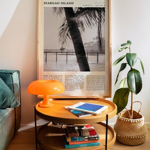 Pôster vintage da Ilha de Siargao, Filipinas | Impressão artística de viagem com palmeiras e calçadão de surf Cloud 9 imagem 5