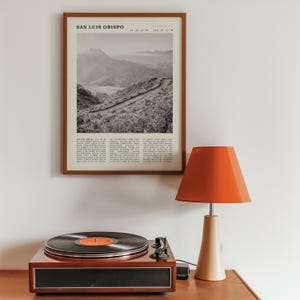 Impresión de San Luis Obispo / Póster vintage de senderismo de la costa de California imagen 4